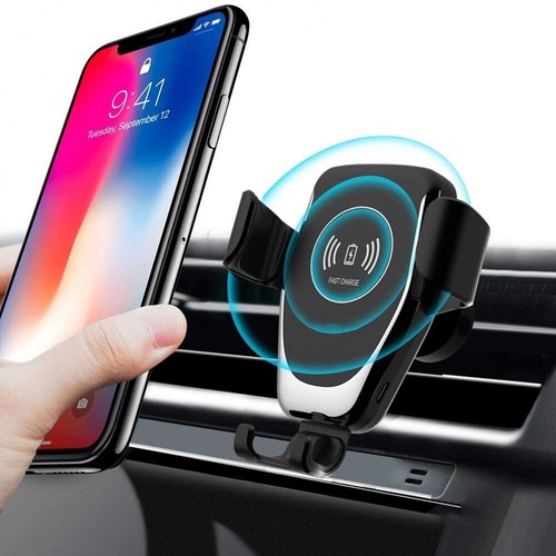 30W Car Wireless Charger Dock Phone Holder Air Vent Bracket For iPhone 15 14 Pro - Afbeelding 1 van 13