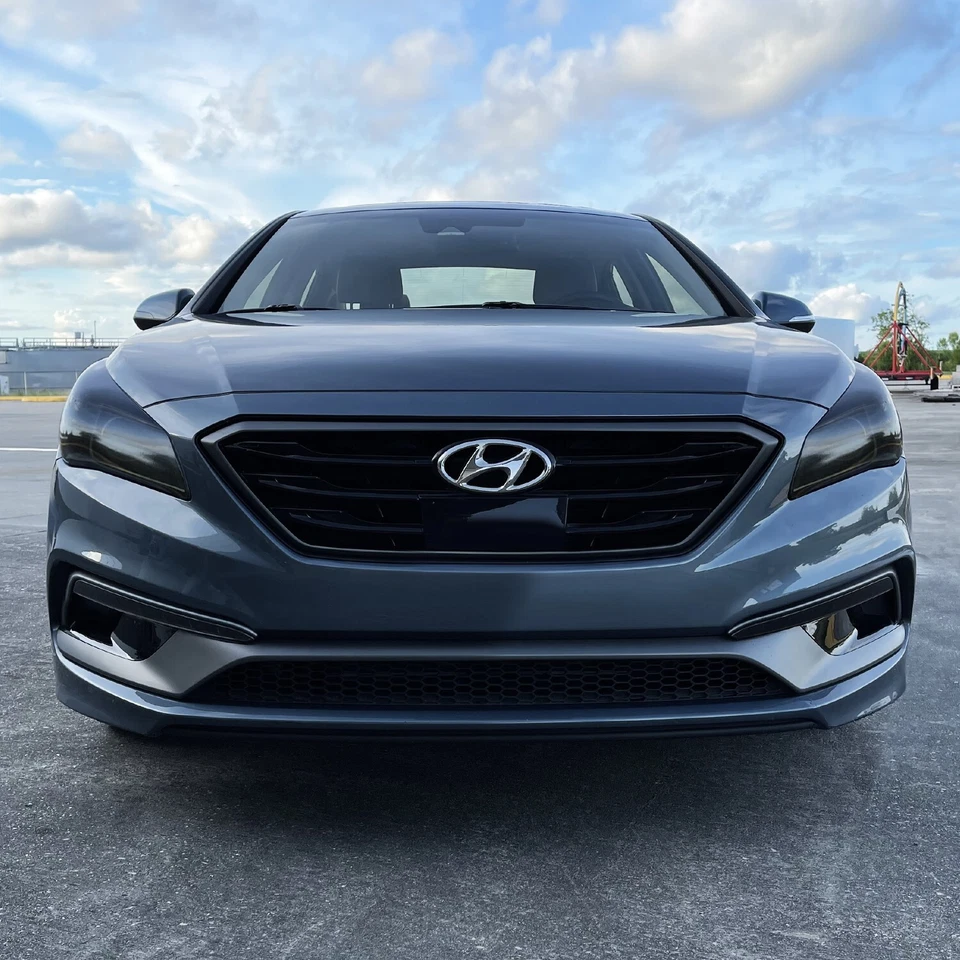Vinilo apagón eliminación de cromo para Hyundai Sonata 2017 moldura de parrilla Foto 4 de 4