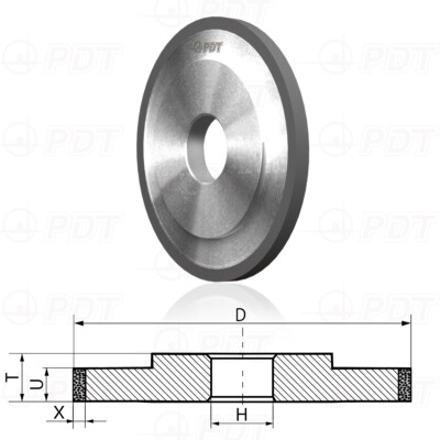 Diamant-Schleifscheibe / Diamond wheel 3A1  Ø 100-150 mm
