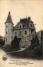 Old postcard EVIAN-les-BAINS - Establ. et Sources du Chalet - Une Villa (248447)