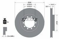 Renault P. Mascott 99- 290X22 Bremsscheibe