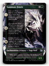 MTG - Summon: Fenrir (Borderless) #372 - FINAL FANTASY