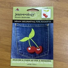 Cherry Fruit Iron On Patch Jean O Ology