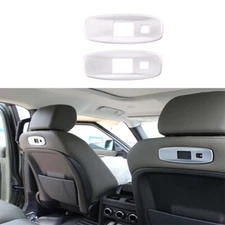 2PC USB Connector Frame Rear Seat Matte Silver For Land Rover Defender 2020-2023