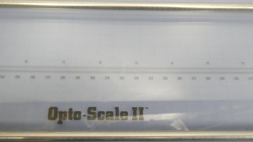 Scala vetro BISHOP cablaggio vetro per proiettore calibrazione 610/0,1 mm 2 lente di ingrandimento di picco 10x - Foto 5 di 14