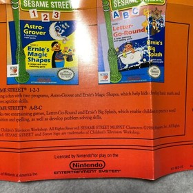 P&oacute;ster insertado HiTech Sesame Street Hunt rojo octubre HIT-NES-US NES Nintendo solamente