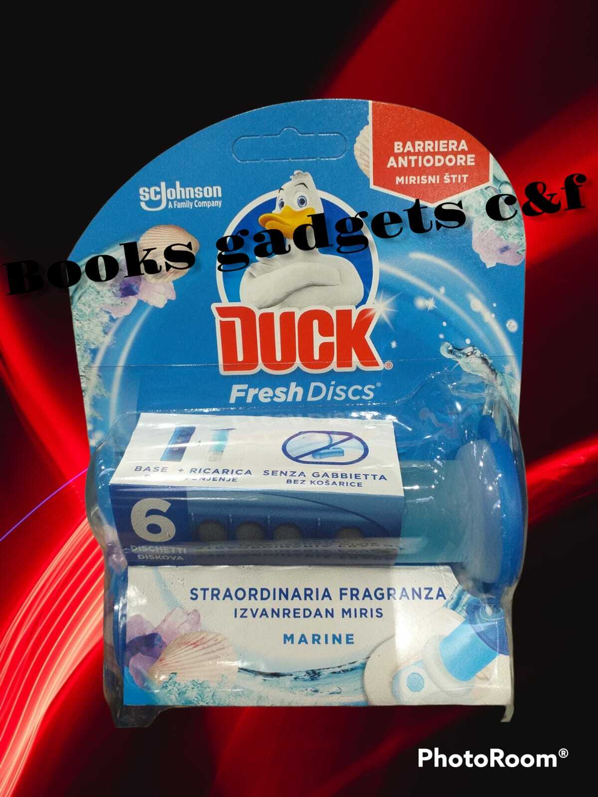 12 Conf. (12 Applicatori + 72 Dischi) DUCK Fresh Discs MARINE per Wc Bagno