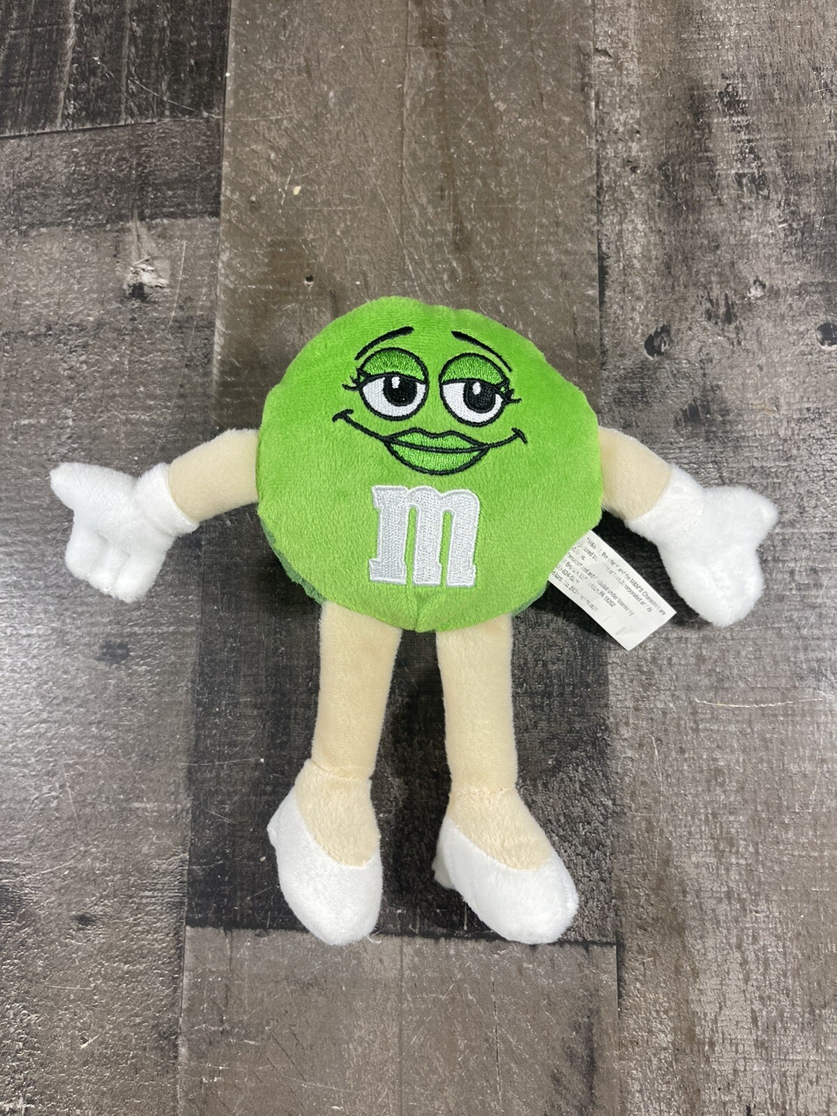 M&M 2008 Mars Mrs. M&M Stuffed Candy Advertising Plush Green See