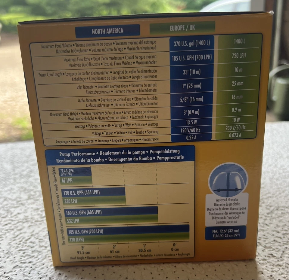 Laguna Container Garden Small Pond Fountain Starter Kit. Brand New! - Image 3 of 4