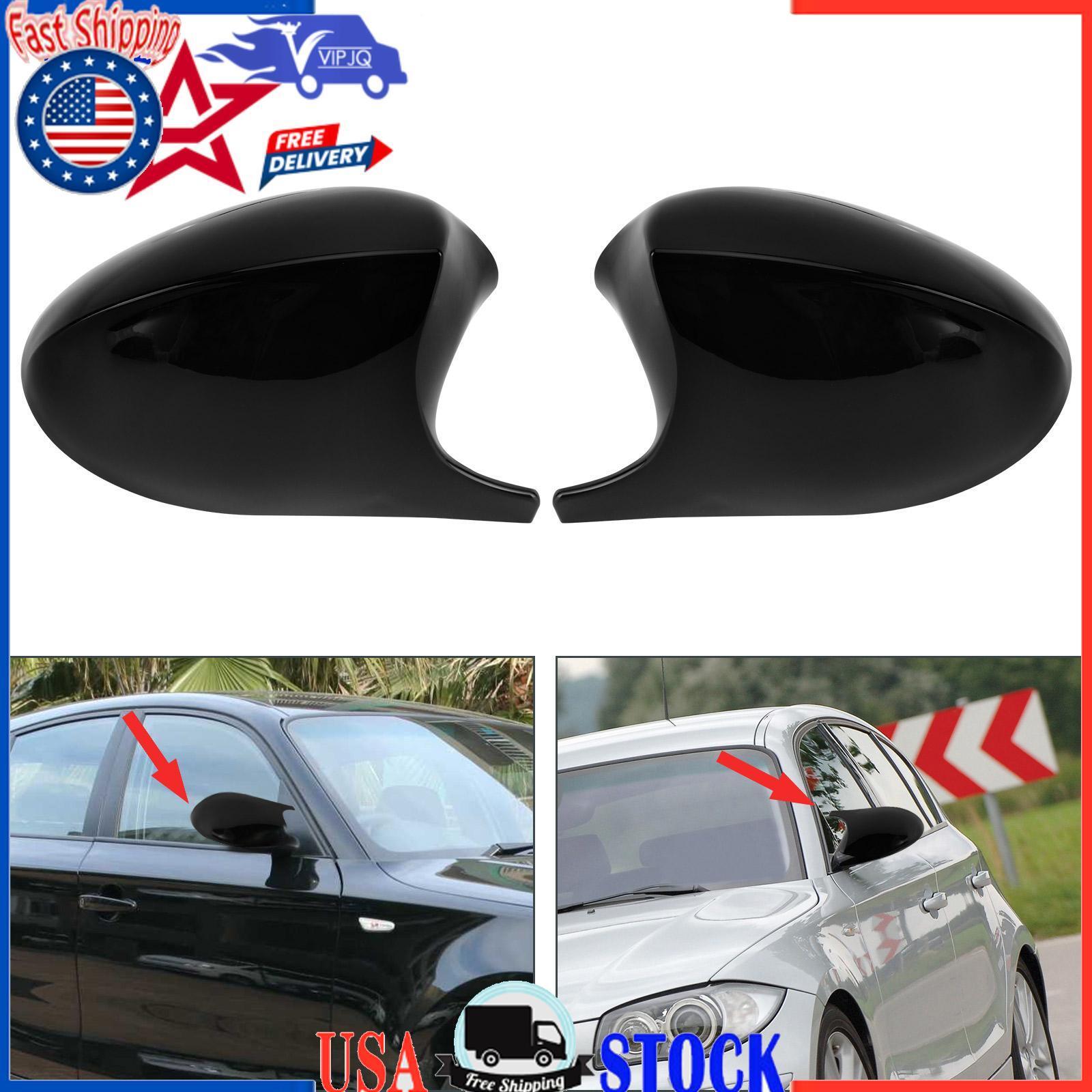 Black M3 Side Mirror Cover Caps for BMW E81 E82 E87 E88 E90 E91 E92 PRE-LCI
