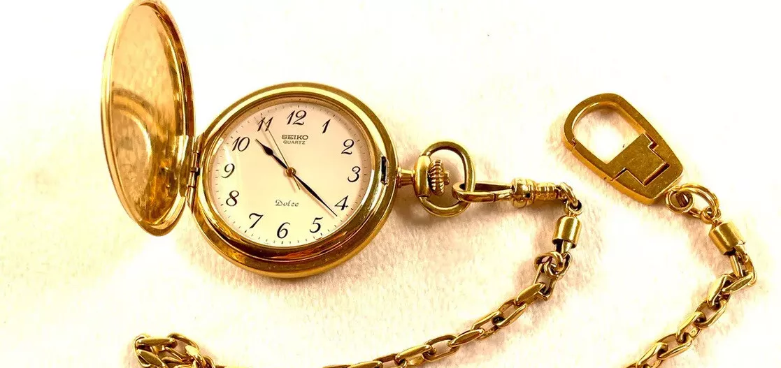 Vintage Seiko Dolce pocket watch JDM Gold filled