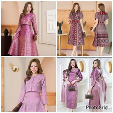 Thai style Dress Traditional Skirt Fashion Beautiful Top-Set-Casual elegant