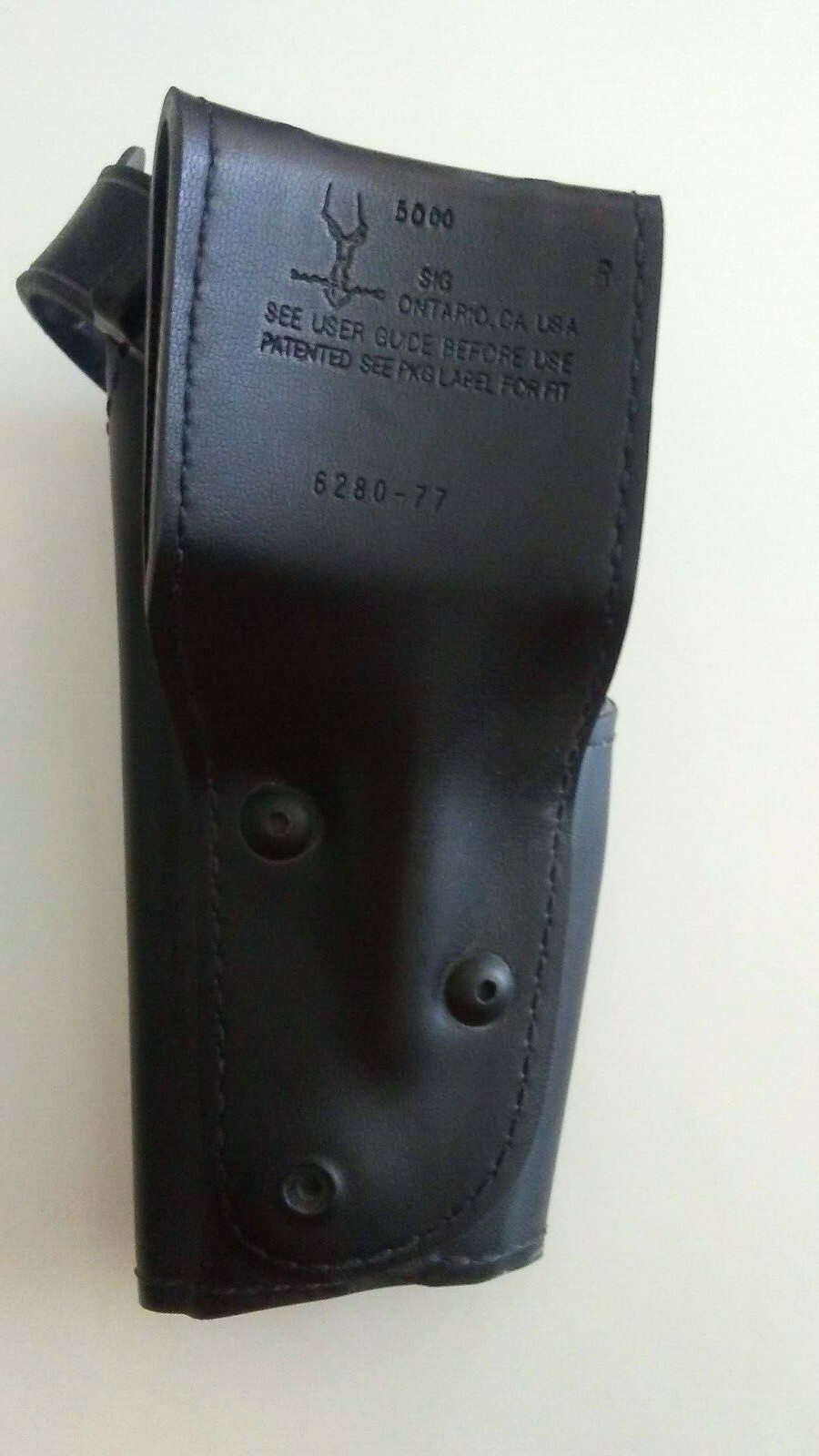 Bianchi Sig P220 STX Tactical Holster – Black Right-Hand Magazine Pouch With Rotating Belt Loop - View #3