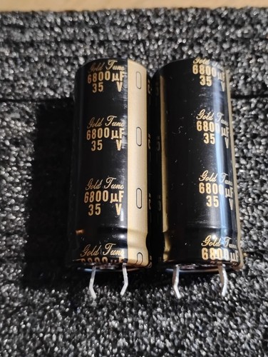 Nichicon Gold Tune 6800 UF 35 V Audio Grade Capacitors-Good Tonal Charictoristic