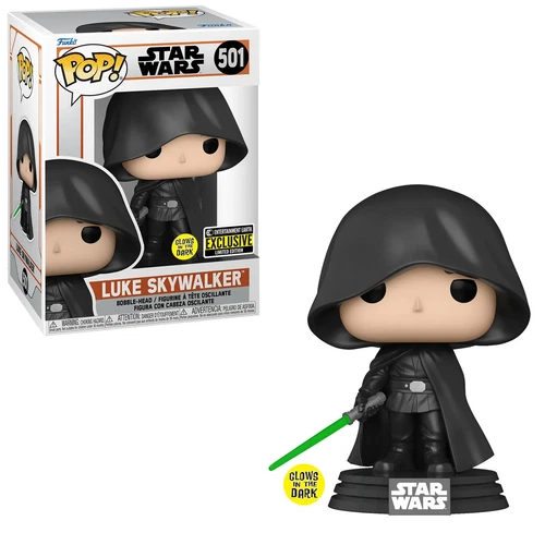 Funko POP! Star Wars Luke Skywalker Glow in the Dark EE Entertainment Earth Excl