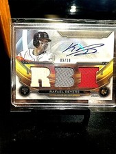 2019 RAFAEL DEVERS #9/18 TOPPS TRIPLE THREADS AUTO PATCH RELIC PRISTINE.
