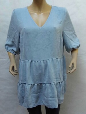 New Ladies Simply Be V-Neck Smock Top Size 18