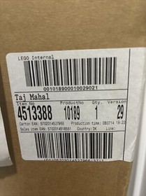 Lego Taj Mahal 10189 2008 New Inside Shipping Box With Receipt Rare Collectors