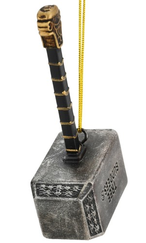 SIN EMBALAJE - Mjölnir Thor's Hammer Resina Adornos de Navidad Thor Superhéroe - Imagen 3 de 5