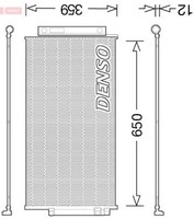 Denso DCN09047 Kondensator, Klimaanlage FüR Fiat