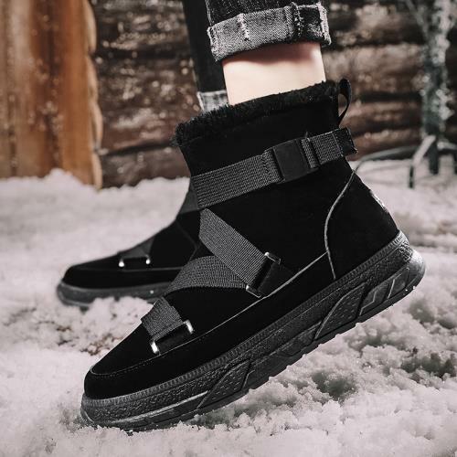 Winter Mens Snow Ankle Boots Shoes Fur Inside Warm Outdoor Walking Sport 39-44 D - Picture 10 of 15
