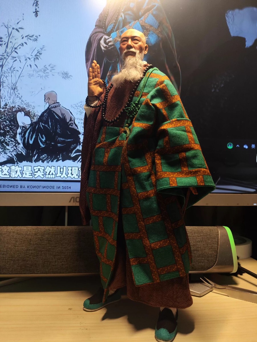 Figurine 1/6 Vieux Moine Yao Guangxiao Avec Barbe Longue - KLG-R035, Boîte Originale 2024