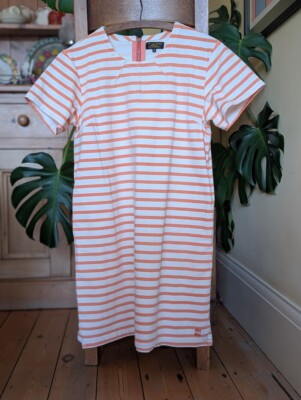 LE Mont St Michel Multicoloured T-Shirt Dress with Pockets, EU Size 42