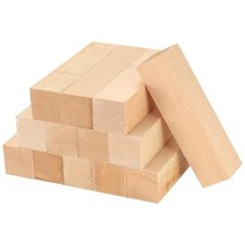 Blocchi di Legno, 13 Pz Tiglio per Scolpire, Naturale Blocchetti da Lavorazione 