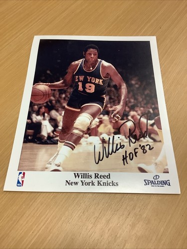 WILLIS REED SIGNED NEW YORK KNICKS PHOTO BASKETBALL - Picture 3 of 3