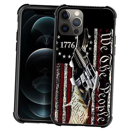 DJSOK Case Compatible with Case, Classic iPhone 11 American Flag 1776