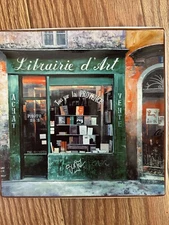 CERTIFIED INTERANTIONAL KC ART LAI AR IN MOTION "LIBRAIRIE D' ART" PLATE 8"X8"