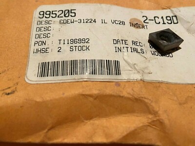CDEW-31224 IL VC28 CARBIDE INSERT SEAT, NEW, 4/LOT