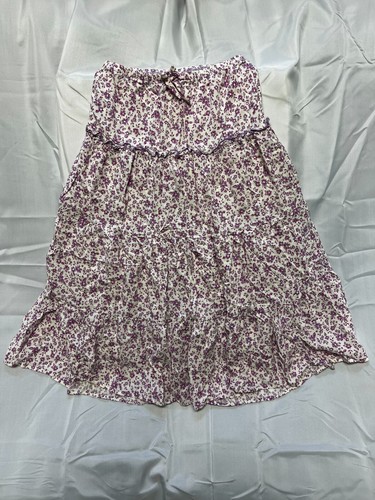Art Class - Jupe fleurie rose à volants fille (Taille : M)