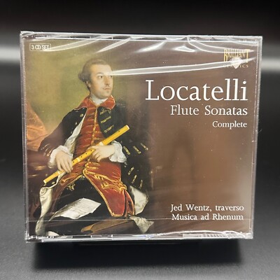 Locatelli COMPLETE FLUTE SONATAS, Wentz [Brilliant, 3 CD Box Set] SEALED