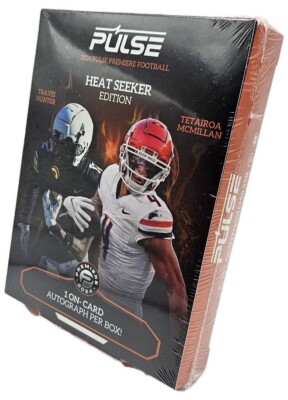 2024 Pulse Premier Football Heat Seeker Edition Football Hobby Box 1 Autograph