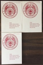 1990 New England Historical and Genealogical Register, Lot of 3, Apr, Jul, Oct
