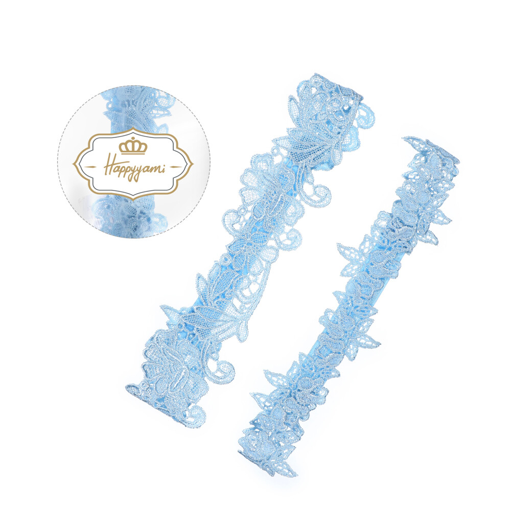 1 Set Wedding Garter Set Lace Garters Belt Bride Women Garter Gift (Sky-Blue)  | eBay