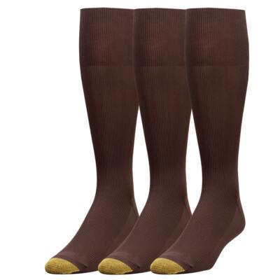 Gold Toe Men's Metropolitan Over the Calf 3-Pack Socks 101h