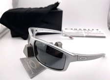 OAKLEY GIBSTON X-SILVER WITH PRIZM BLACK SUNGLASSES OO9449-22 60MM NEW