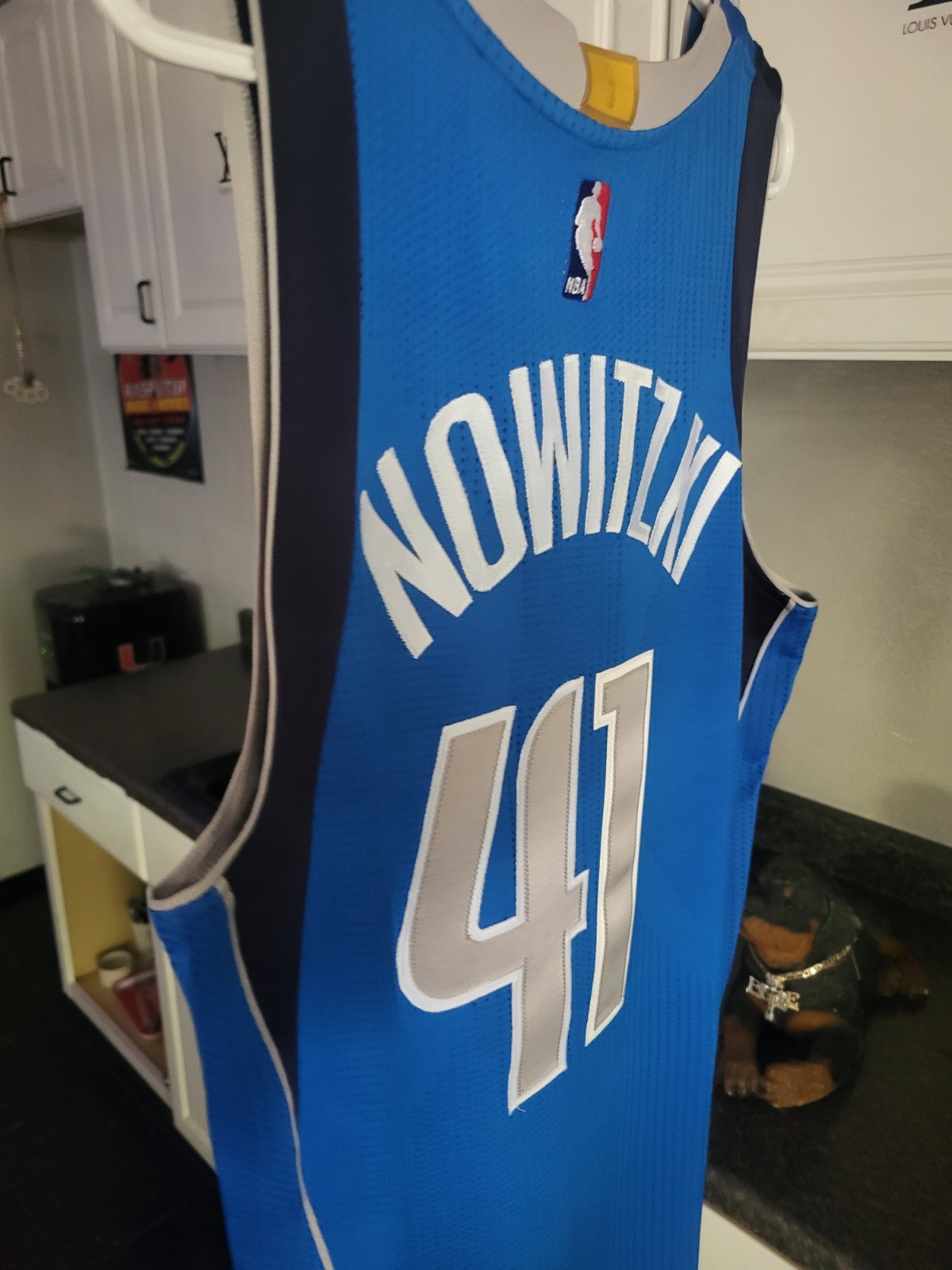 Dirk Nowitzki Adidas Rev30 Authentic Game Jersey Mavericks Mens Large +0 NEW
