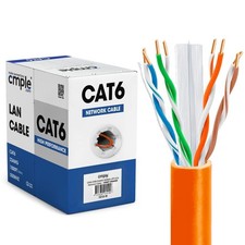 1000ft Cat6 Ethernet Cable Riser CMR Solid 23...