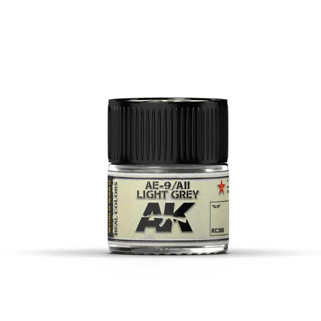 AK interactive Real Color AE-9 Светло-серая акриловая краска для хобби объемом 10 мл