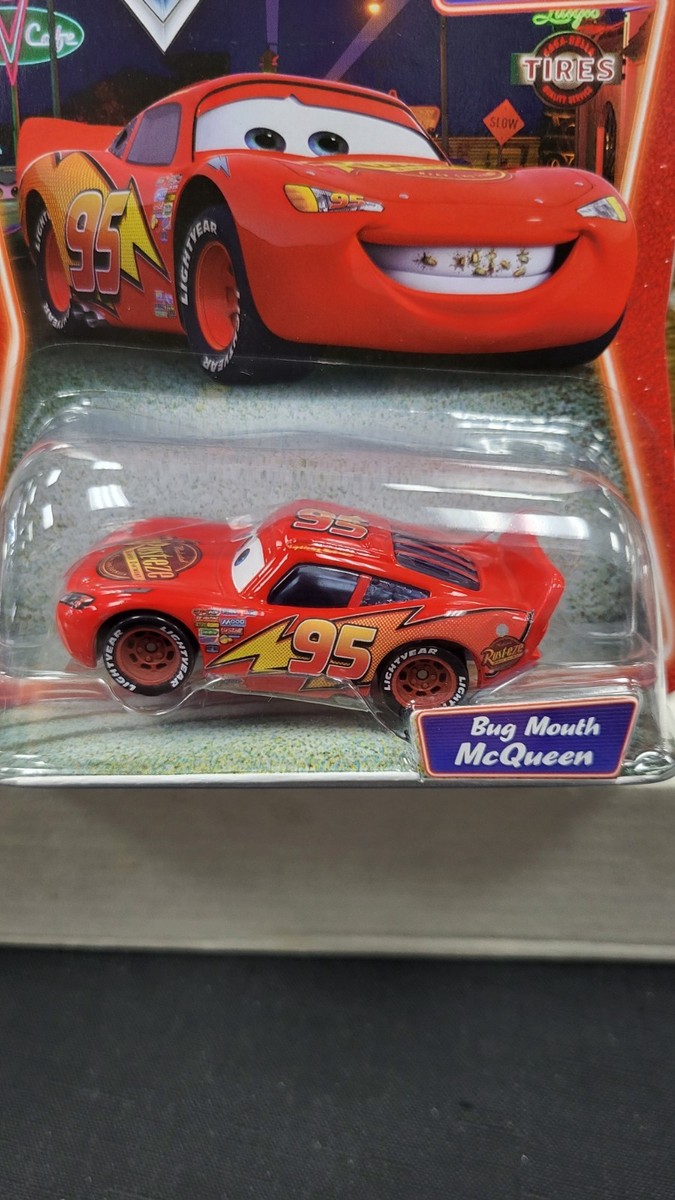 NIB BUG MOUTH MCQUEEN #95 RED SUPERCHARGED DISNEY PIXAR CARS TOY