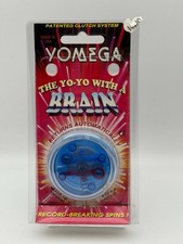 Vintage YOMEGA Yo-Yo With A Brain With Clutch System Record Braking Color Blue