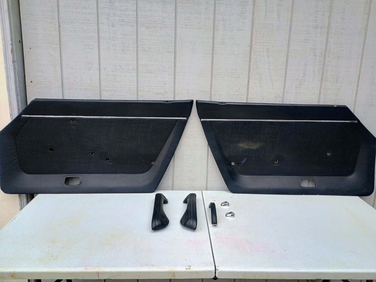 1973 Datsun 240z Pair Door Panels Assembly Left Right black OEM | eBay