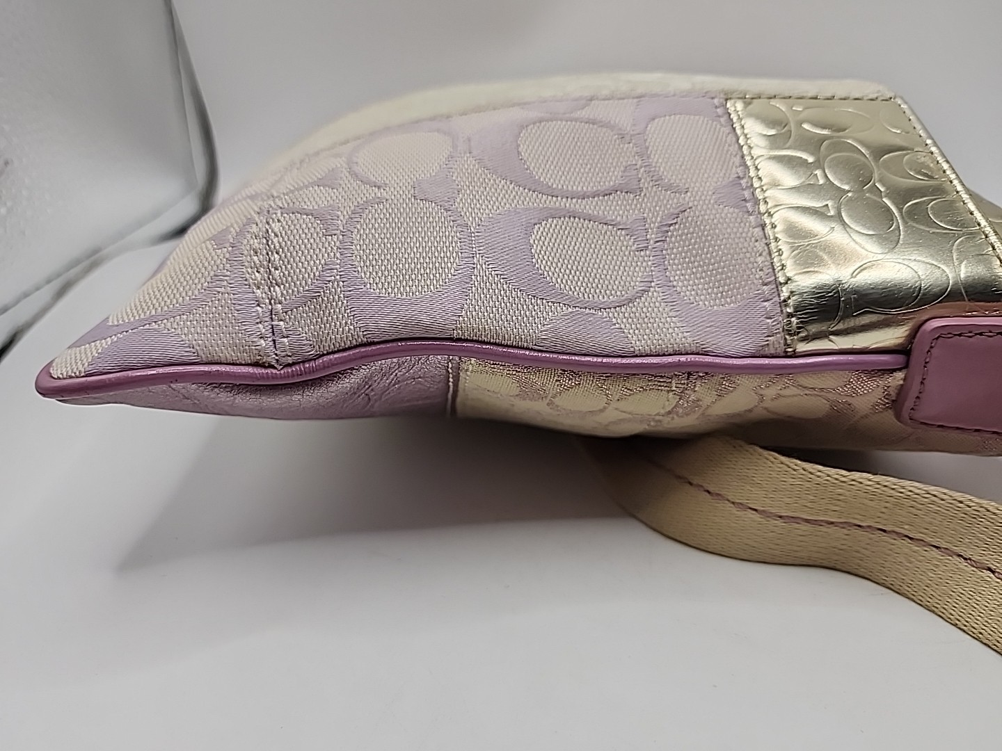 COACH SIGNATURE STRIPE PATCHWORK SWINGPACK 42581 … - image 6