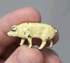 Vintage Cast Lead Pig Minature 1"