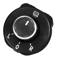 Black Wing Mirror Adjuster Control Switch Accessories For VW Polo 6R 2011-2016