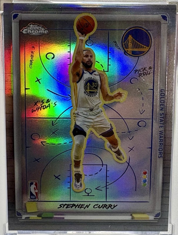 2025-26 Topps Chrome Stephen Curry - X's and Whoa's! #XW-5 Warriors