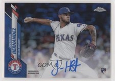 2020 Topps Chrome Rookie Blue Refractor /150 Jonathan Hernandez #RA-JH Auto fm0